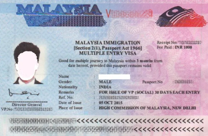 Malaysia Tourist Visa