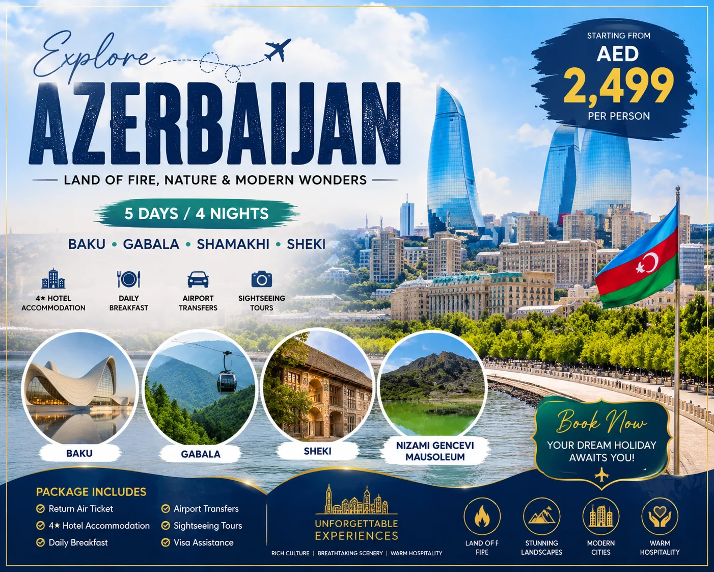 π¦πΏβ¨ AZERBAIJAN PACKAGE β FROM ONLY AED 999! β¨π¦πΏ